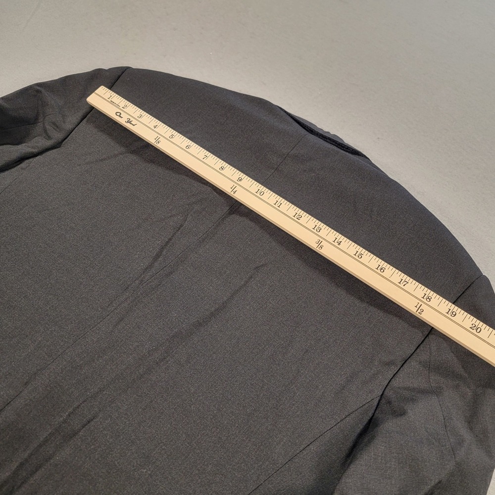 Ermenegildo Zegna Wool Blazer Charcoal Gray 3 Button Sport Coat Jacket Men's 42R - Picture 9 of 16